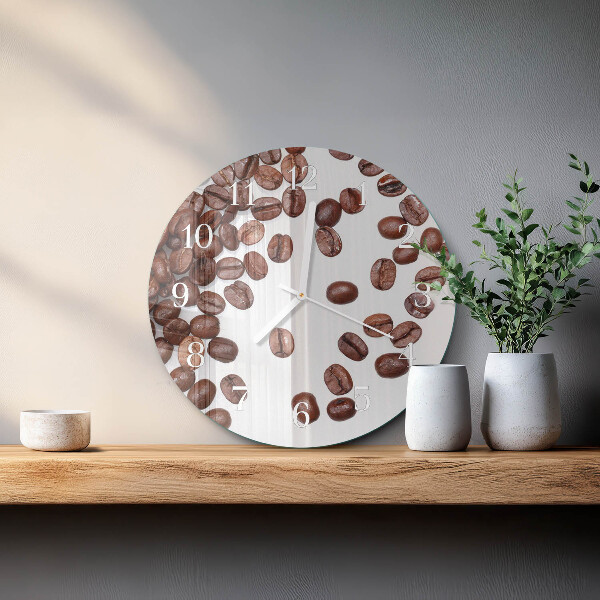 Orologio rotondo chicchi di caffè