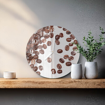 Orologio rotondo chicchi di caffè