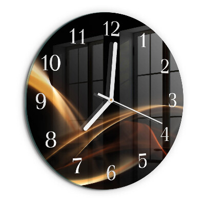 Orologio rotondo Linee astratte