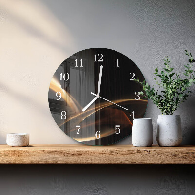Orologio rotondo Linee astratte