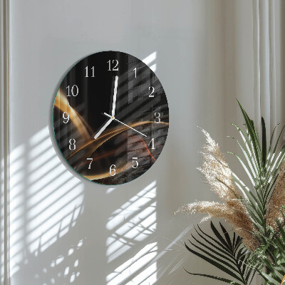 Orologio rotondo Linee astratte