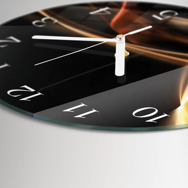Orologio rotondo Linee astratte