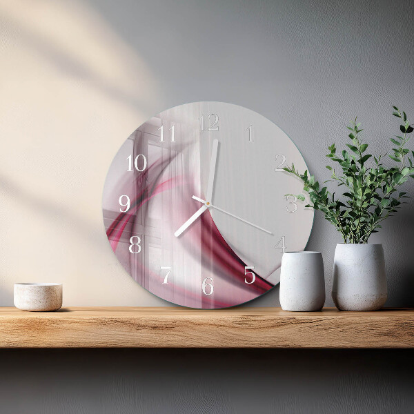 Orologio rotondo Linee astratte