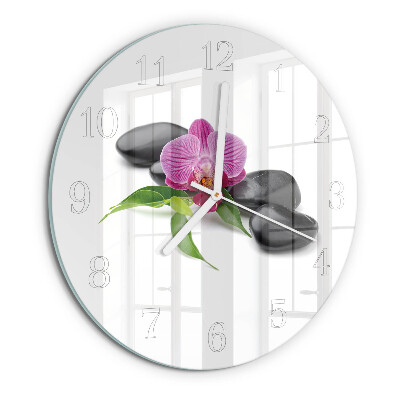Orologio rotondo Orchidea