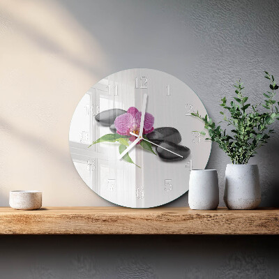 Orologio rotondo Orchidea