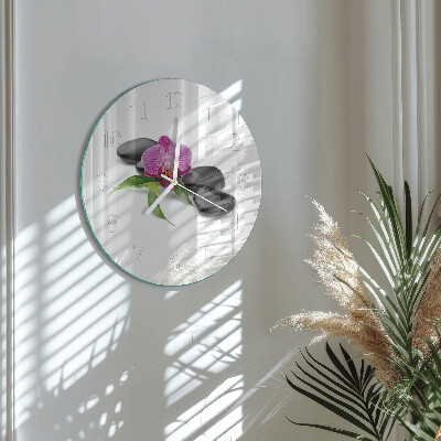 Orologio rotondo Orchidea