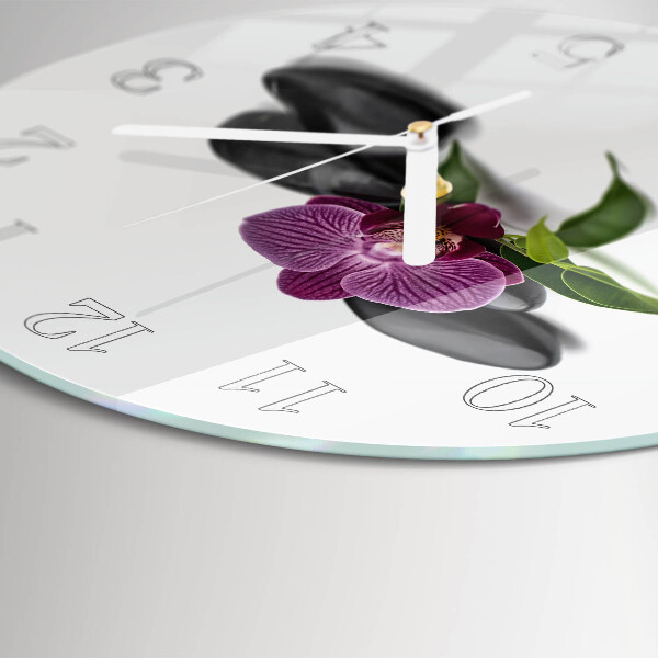 Orologio rotondo Orchidea