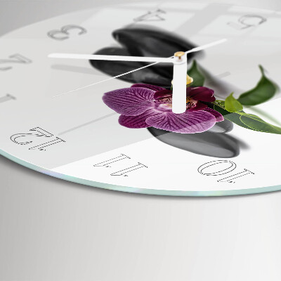Orologio rotondo Orchidea