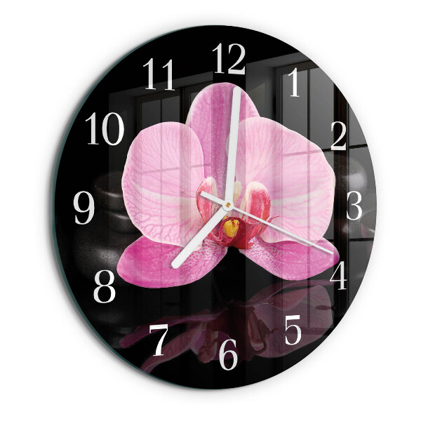 Orologio rotondo Orchidea