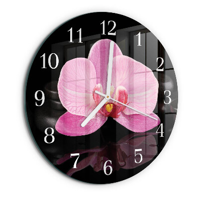 Orologio rotondo Orchidea