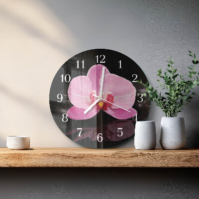 Orologio rotondo Orchidea