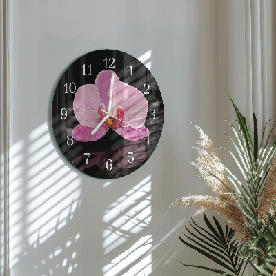 Orologio rotondo Orchidea
