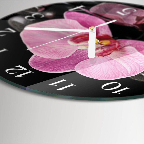 Orologio rotondo Orchidea