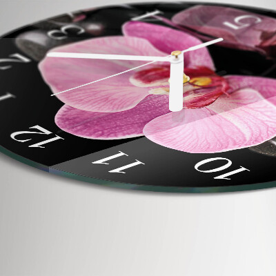 Orologio rotondo Orchidea