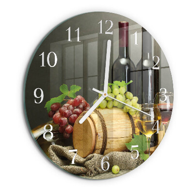 Orologio rotondo Uva per il vino