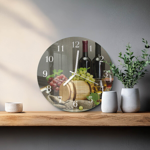Orologio rotondo Uva per il vino