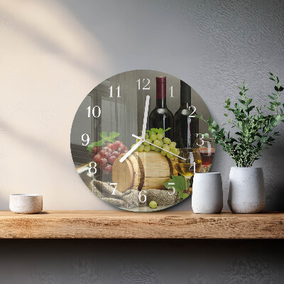 Orologio rotondo Uva per il vino