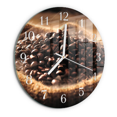 Orologio rotondo chicchi di caffè