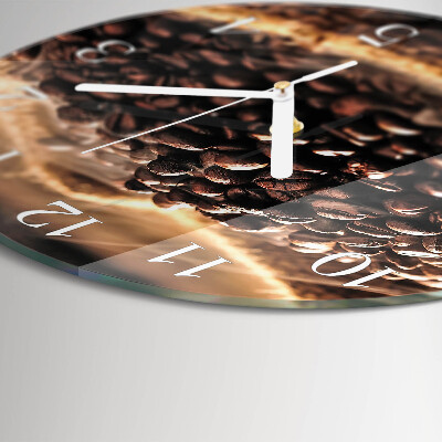 Orologio rotondo chicchi di caffè
