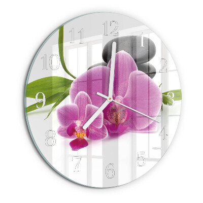 Orologio rotondo Orchidea