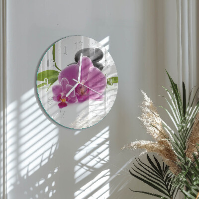 Orologio rotondo Orchidea