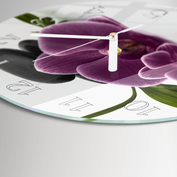 Orologio rotondo Orchidea