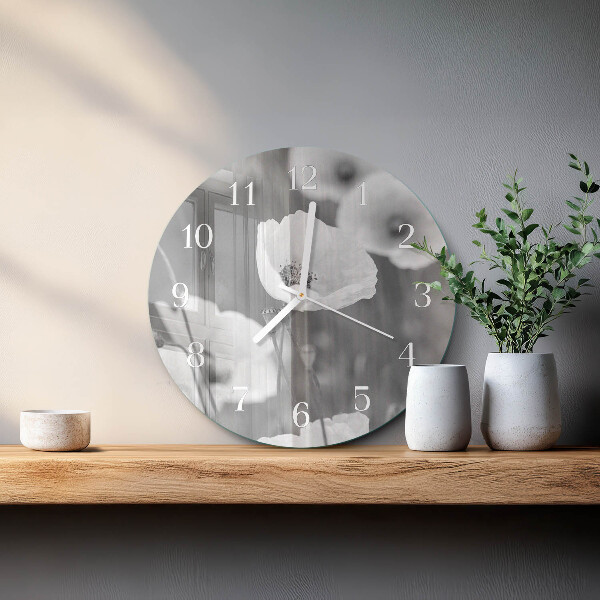 Orologio rotondo Papaveri