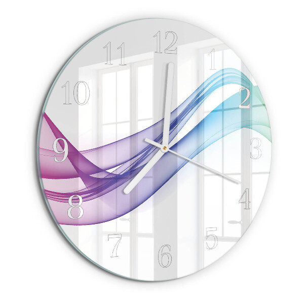 Orologio rotondo Linee astratte