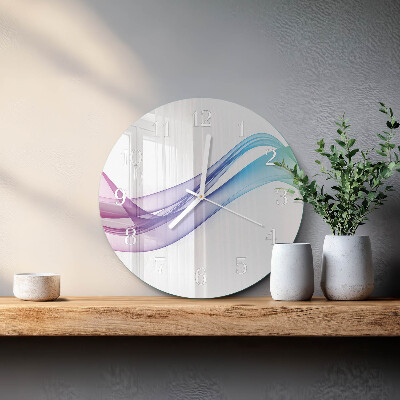 Orologio rotondo Linee astratte
