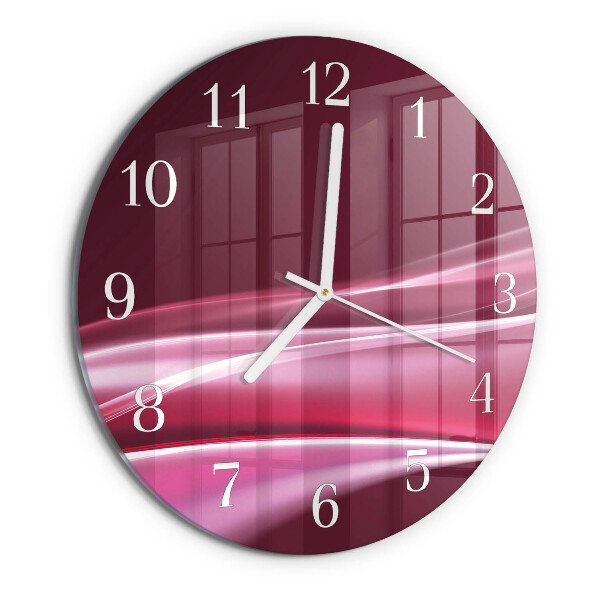 Orologio rotondo Linee astratte