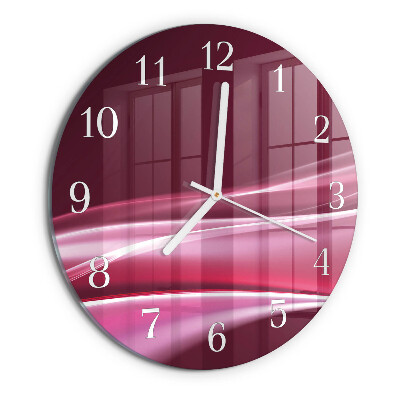 Orologio rotondo Linee astratte