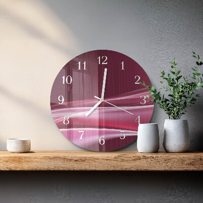 Orologio rotondo Linee astratte
