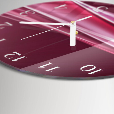 Orologio rotondo Linee astratte