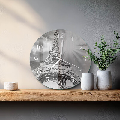 Orologio rotondo Torre Eiffel Parigi