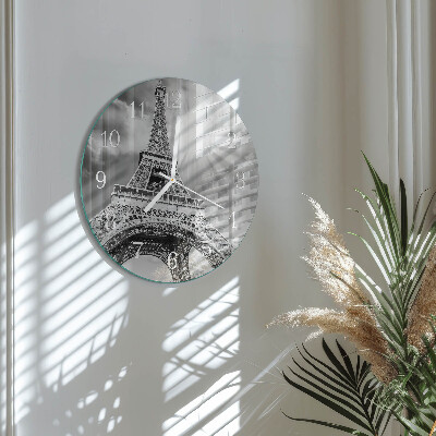 Orologio rotondo Torre Eiffel Parigi