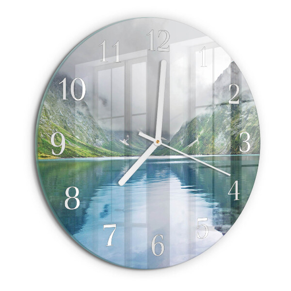 Orologio rotondo Lago di montagna
