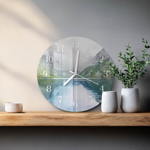 Orologio rotondo Lago di montagna