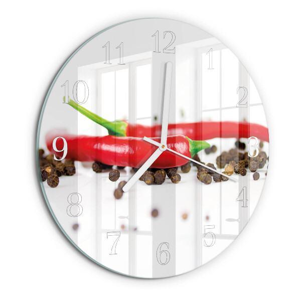 Orologio rotondo Grani di pepe