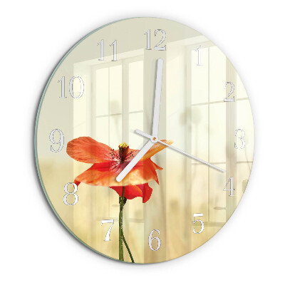 Orologio rotondo Papavero