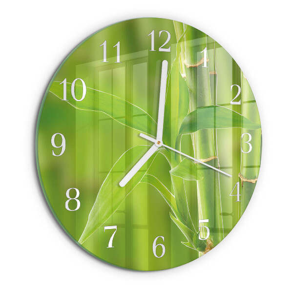 Orologio rotondo Pianta di bambù