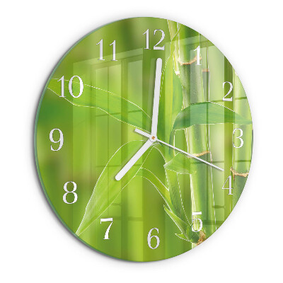 Orologio rotondo Pianta di bambù
