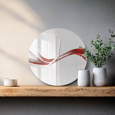 Orologio rotondo Linee astratte