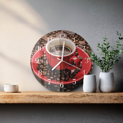 Orologio rotondo Tazza di caffè