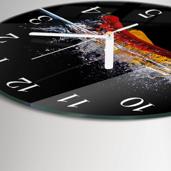 Orologio rotondo peperoncini