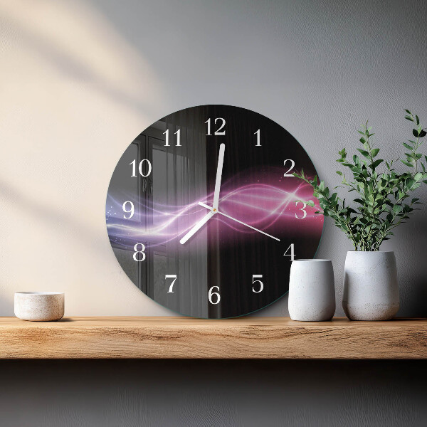 Orologio rotondo Linee astratte