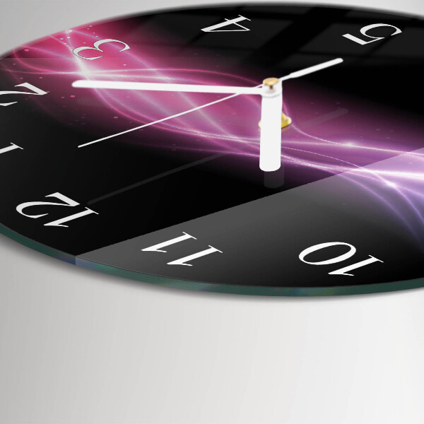 Orologio rotondo Linee astratte