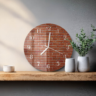 Orologio rotondo Muro di mattoni