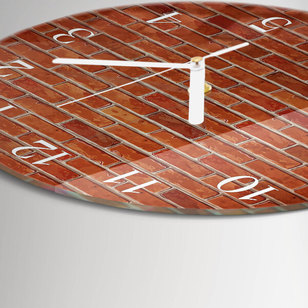 Orologio rotondo Muro di mattoni