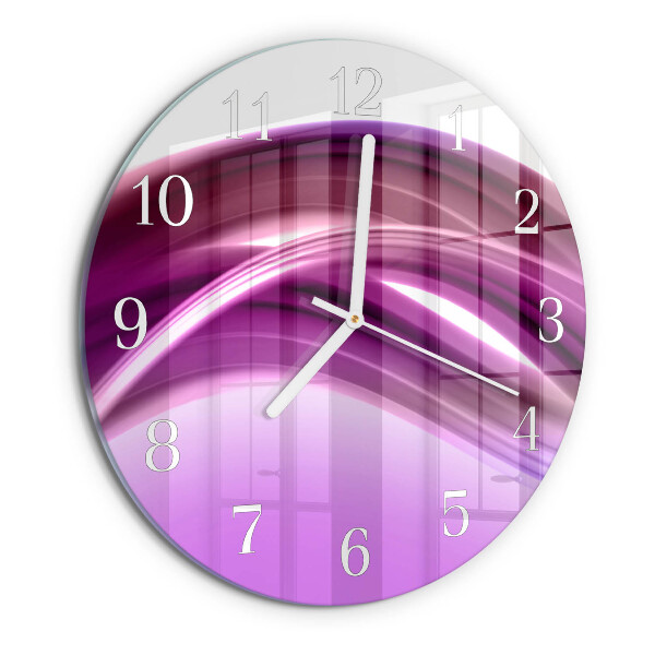Orologio rotondo Linee astratte