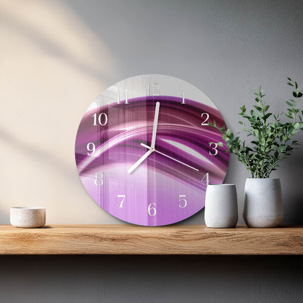 Orologio rotondo Linee astratte
